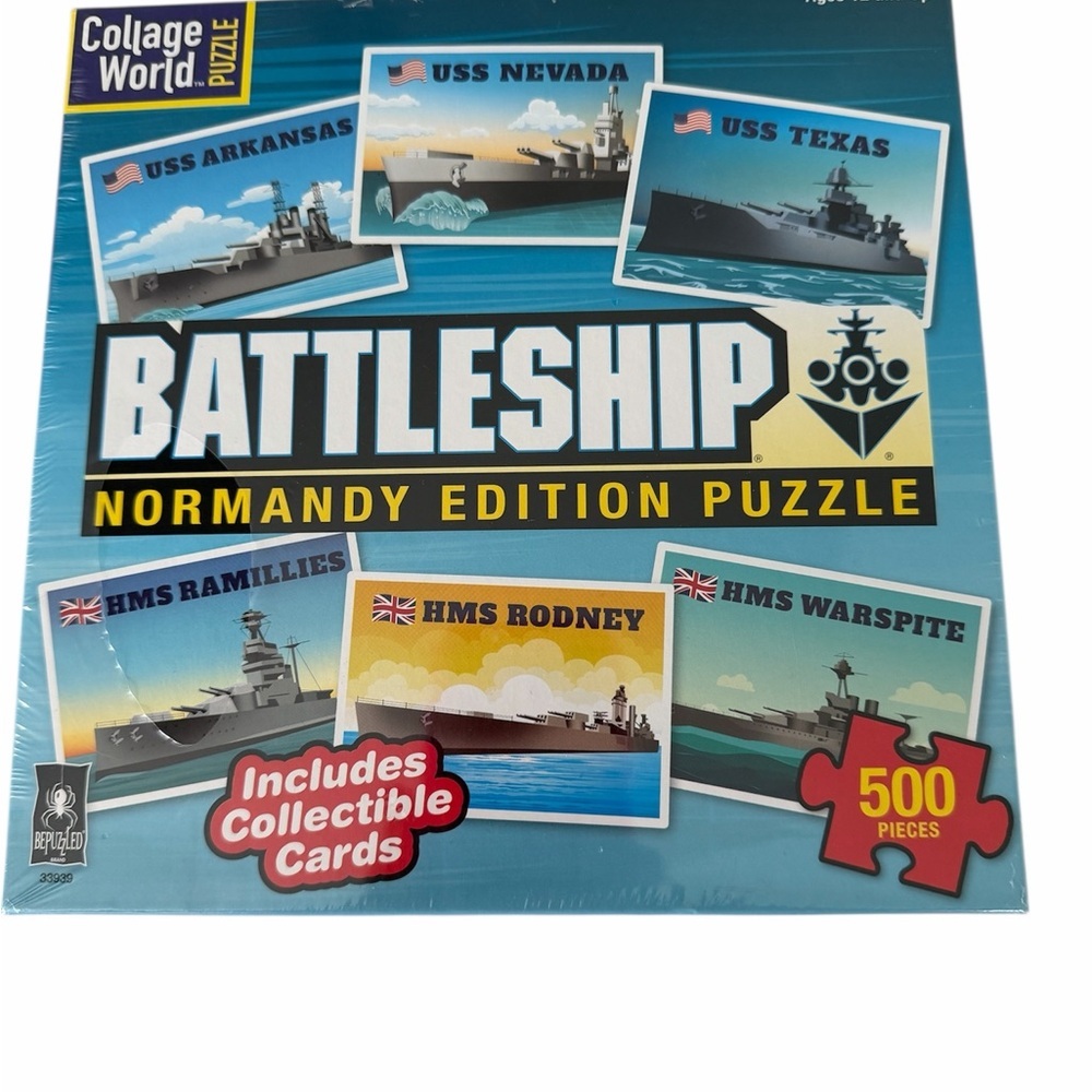 Battleship Normandy Edition Puzzle 500 Pieces NWT